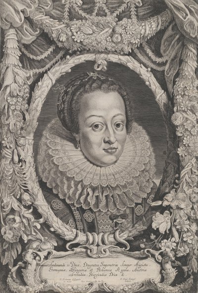 Eleanor, esposa de Fernando II, da série Fernando II e III Imperadores da Câmara dos Lordes..., ca. 1625 de Pieter van Sompel