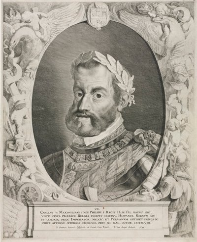 Retrato do imperador Carlos V, 1644. de Pieter van Sompel