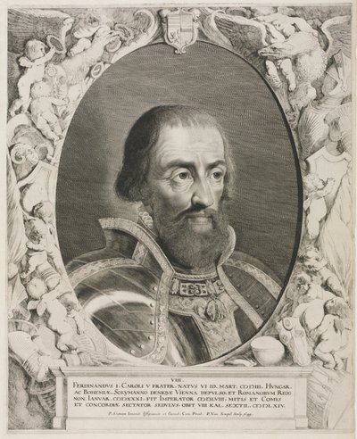 Retrato do imperador Ferdinand I. de Pieter van Sompel
