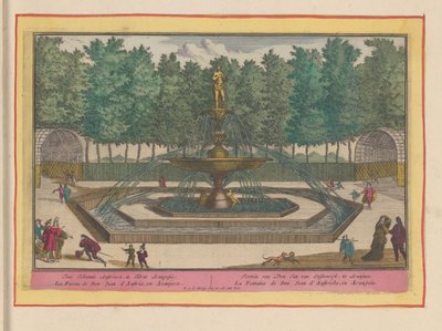 Fonte de Don Juan da Áustria nos jardins do Palácio Real de Aranjuez
Fonte de Dom João da Áustria, em Aranjues (título sobre o objecto)
Theatrum Hispaniae (...) (título da série) de Pieter van den Berge