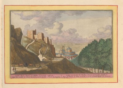 Vista da Catedral de Alcazaba e Granada
Vista do Castelo da Torre Vermelha e da igreja principal de Granada (título sobre o objecto)
Theatrum Hispaniae (...) (título da série) de Pieter van den Berge