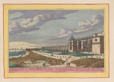 Vista do Mosteiro Hieronymus em Belém
A bela igreja de Belém, no Tajo, fora de Lisboa (título sobre o objecto)
Theatrum Hispaniae (...) (título da série) de Pieter van den Berge