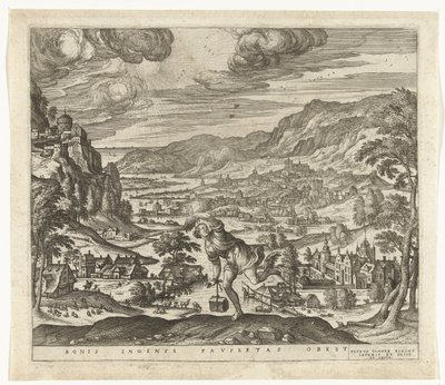 A pobreza dificulta o progresso das mentes engenhosas
Bonis ingenys paupertas obest (título sobre o objecto) de Pieter van der Borcht (I)