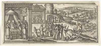 Curas de Cristo Cenas bíblicas (título da série) de Pieter van der Borcht (I)