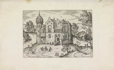 Castelo sobre um rio
Pequenas paisagens (título da série) de Pieter van der Borcht (I)