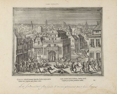 Mannen van Sodom met blindheid geslagen
Vani conatus (título sobre o objecto)
Emblemata Sacra è praecipuis utriusque testamenti utriusque historiis concinnata (Testamento Oude) (título da série)
Imagines et figurae bibliorum (título da série) de Pieter van der Borcht (I)