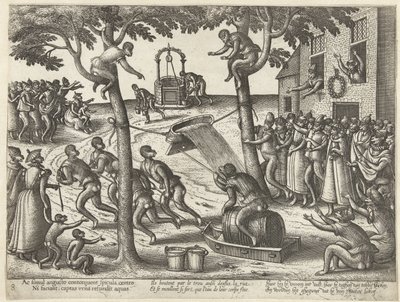 Tobbespel Apenspel (título da série) de Pieter van der Borcht (I)