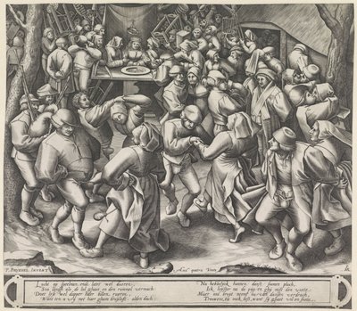 Dança no casamento na fazenda de Pieter van der Heyden