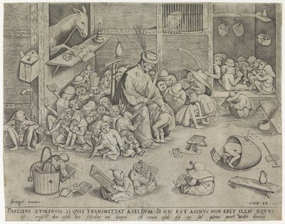 O burro na escola de Pieter van der Heyden