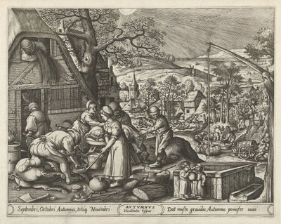 Outono
Outono (título sobre o objecto)
As quatro estações (título da série) de Pieter van der Heyden