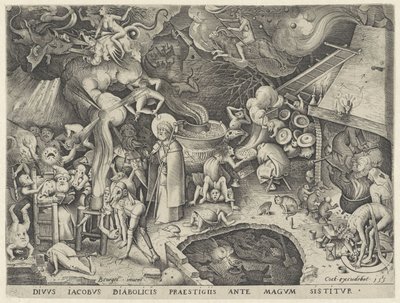 Tiago o Grande encontra o mágico Hermógenes
História do mágico Hermogenes (título da série) de Pieter van der Heyden