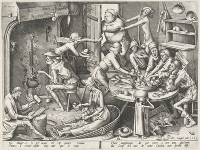 Cozinha magra
Cozinha magra e a cozinha gorda (título da série) de Pieter van der Heyden