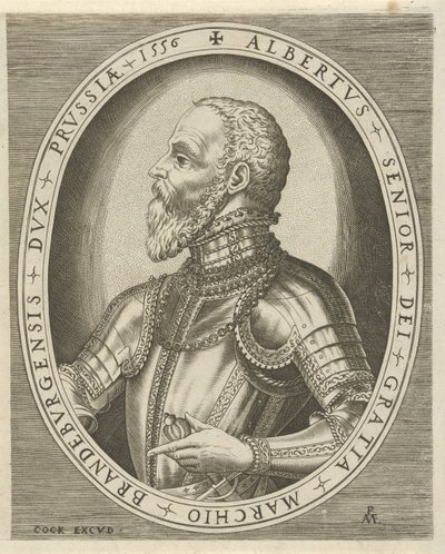 Retrato de Albrecht Friedrich, Contagem de Mercado de Brandenburgo
Retratos de réguas (título da série) de Pieter van der Heyden