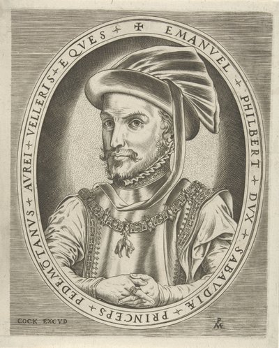Retrato de Emanuel Philibert, Duque de Sabóia
Retratos de réguas (título da série) de Pieter van der Heyden