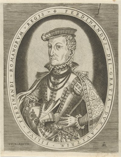 Retrato de Ferdinand II do Tirol
Retratos de réguas (título da série) de Pieter van der Heyden