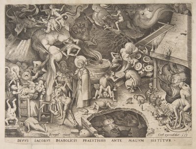 São Tiago e o Mágico Hermógenes, 1565. de Pieter van der Heyden