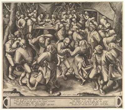 A dança do casamento camponês, depois de 1570. de Pieter van der Heyden