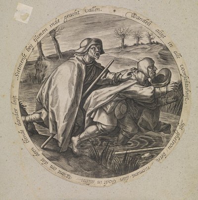 O cego guiando o cego de Pieter van der Heyden