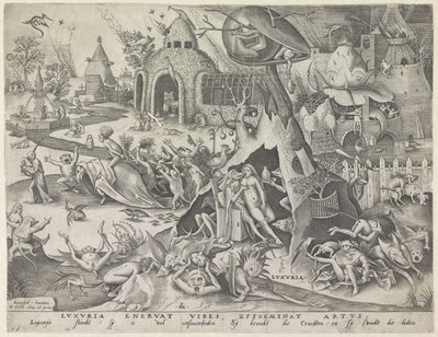 Luxúria
Luxuria (título sobre o objecto)
Os sete pecados mortais (título da série) de Pieter van der Heyden