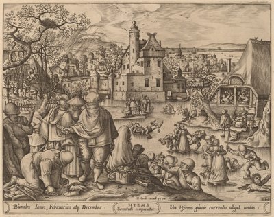 Inverno de Pieter van der Heyden after Hans Bol