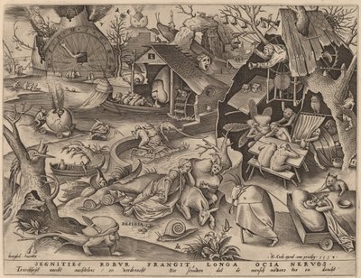 Bicho-preguiça de Pieter van der Heyden after Pieter Bruegel the Elder