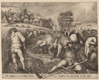 Verão de Pieter van der Heyden after Pieter Bruegel the Elder
