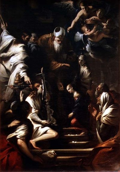 A Apresentação da Virgem Maria, início da década de 1640 de Pietro Testa