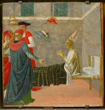 São Jerónimo ressuscita o Cardeal Andrea ... de Pietro (studio of) Perugino