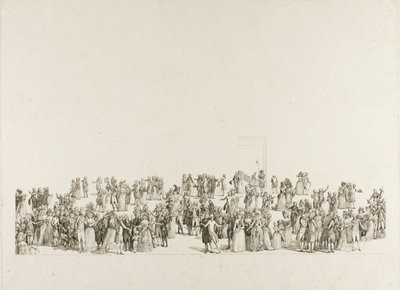 A exposição no Salon du Louvre em 1787, 1787 de Pietro Antonio Martini