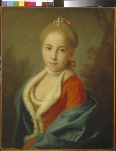Retrato da princesa Catarina de Holstein-Beck, 1760-62 de Pietro Antonio Rotari