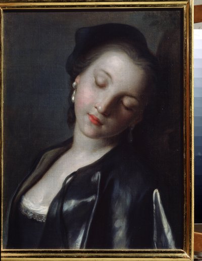 Jovem mulher dormindo de Pietro Antonio Rotari
