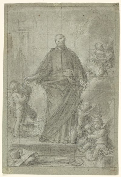 São Caetano de Thiene (?) cercado por putti de Pietro Antonio de Pietri