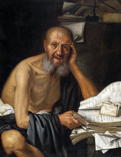 Sócrates por Bellotti, Pietro (1625-1700) de Pietro Bellotti
