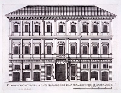 Palazzo Grazioli, Piazza San Marco, Roma, de &39;Palazzi di Roma&39;, parte II, publicado em 1670 de Pietro Ferrerio