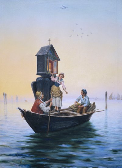 Participando de um santuário veneziano, de Pietro Gabrini