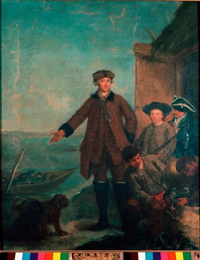 Caça ao Pato na Lagoa Pintura de Pietro Longhi (1702-1785) 1765-1770 Sol. 61x50 cm Pinacoteca de Veneza Querini-Stampalia de Pietro Longhi