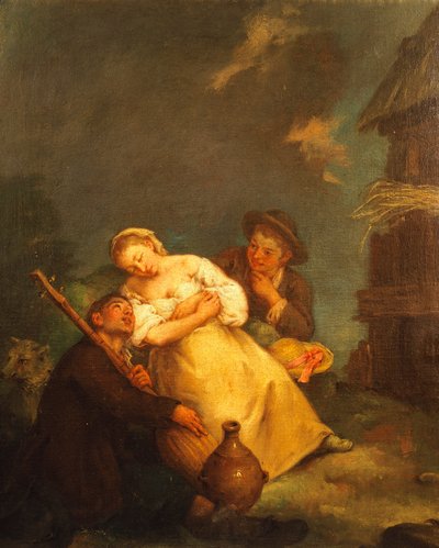 Cena camponesa, de Pietro Longhi (1701-1785) de Pietro Longhi