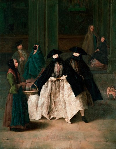 The Perfume Vendor, c.1756 (óleo sobre tela) de Pietro Longhi