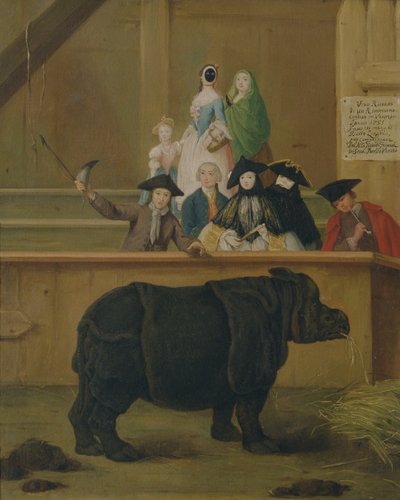 O rinoceronte, 1751 de Pietro Longhi