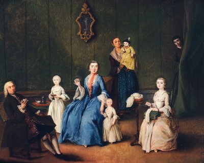 Família veneziana, de Pietro Longhi (1701-1785) de Pietro Longhi