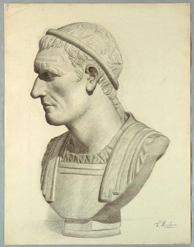 Busto de um senador romano (renderização de um molde de gesso) de Pietro Montana