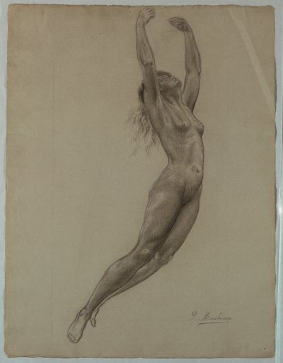 Mulher nua pulando de Pietro Montana