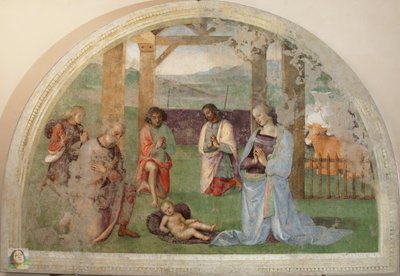 Adoração dos Pastores de Pietro Perugino