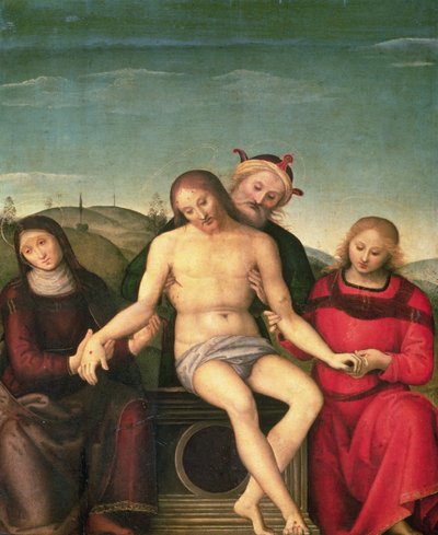 Pieta, 1497 (têmpera e óleo no painel) de Pietro Perugino