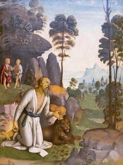 São Jerónimo em penitência de Pietro Perugino