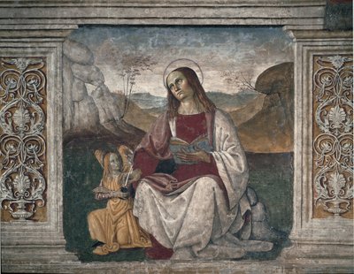 São Mateus, o evangelista (Fresco de Pietro Perugino