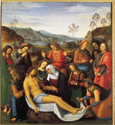 Túmulo ou "Exploração de Cristo" de Pietro Perugino