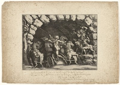 Plutão entra no submundo de Pietro Sante Bartoli