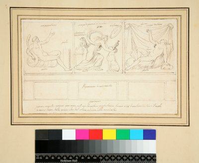 Uma parede com três painéis) de Pietro Santi Bartoli