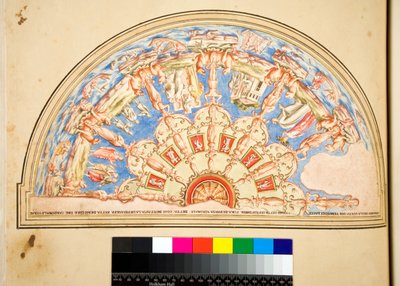 Design para uma luneta de teto de Pietro Santi Bartoli